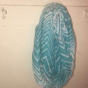 Brand New Blue and White Infinity Scarf